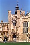 Torre del reloj en Trinity College, Universidad de Cambridge